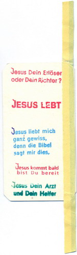 Buchzeichen von Jesus 2. Seite